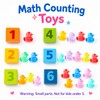 Niceup 345pcs Mini Ducks Figures Tiny Animal for Hiding, Math