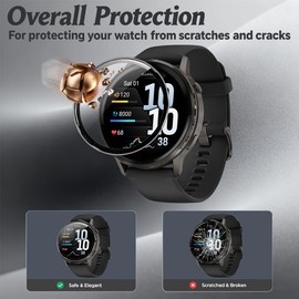 Watch Screen Protector for Garmin Venu 4 41mm and Soft TPU Protective case