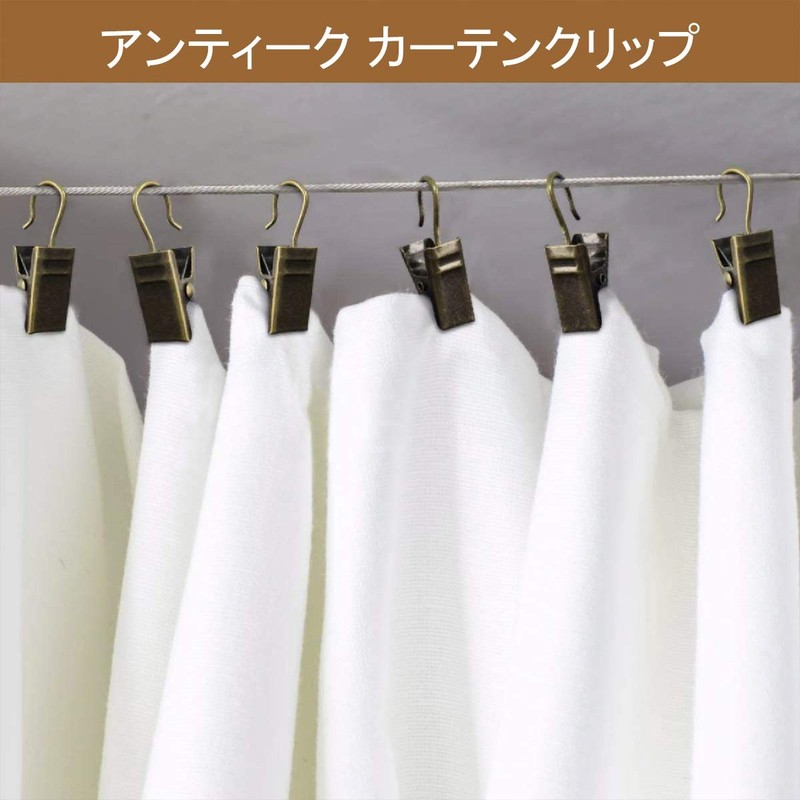 KaiYi Curtain Clips, Strong Stainless Steel Curtain Hook Clips, Set