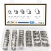 ZIPCCI Hose Clamp Assortment, 45 Pack Stainless Steel Hose Clamps