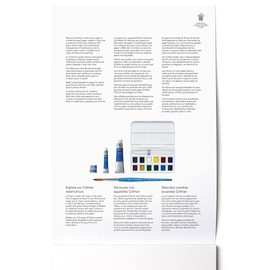 Winsor and Newton Watercolour Paper Pad, A4, 12 Sheets, 300 g/m�, Glue Bound, Cold Pressed, Acid , Mixture of 25 Percent Cotton and Cellulose Fibres, Natural White