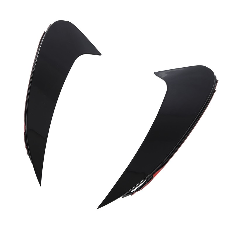 Pair of Rear Bumper Air Vent Spoiler Splitter Glossy Black