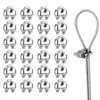 Wire Clips, Wire Rope Clips, M3 Stainless Steel, 24 Pack