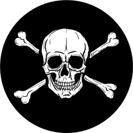 USA Biker Goods Skull And Crossbones Motorcycle Helmet Stickers