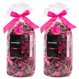 Griwuut Potpourri Bags - Rose Scented Dried Flowers, Home Fragrance & Decorative Bowl Vase Filler, Table/Home Decor - 2 Bags (8.1oz)