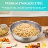 3-Piece Stainless Steel Colander Set with Handles - 5Qt/3Qt/1Qt Nesting