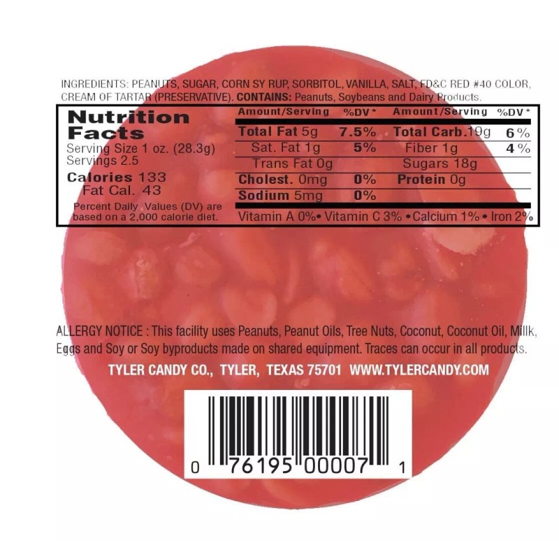 Dickies Peanut Pattie 2.5 Ounce (Pack of 24)