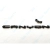 GMC OVERLAY 1PC Gloss Black Rear Tailgate Canyon Letter Emblem