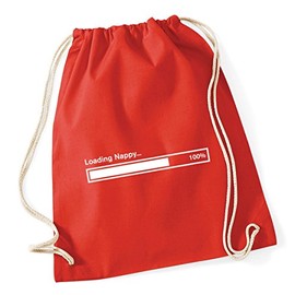 Hippowarehouse loading nappy Drawstring Cotton School Gym Bag 37cm x 46cm, 12 litres