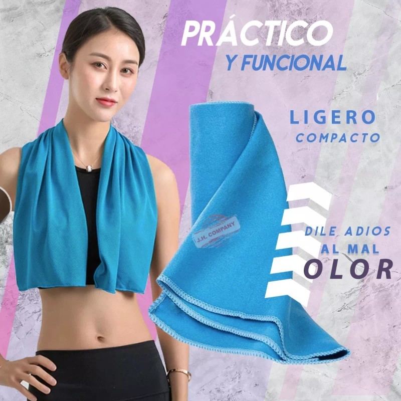 J.H. Company Toalla Microfibra Natacion Gym Playa Grande 128x80 Cm