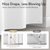 AmazerBath No Hook Shower Curtain and Liner Set, Shower Curtain