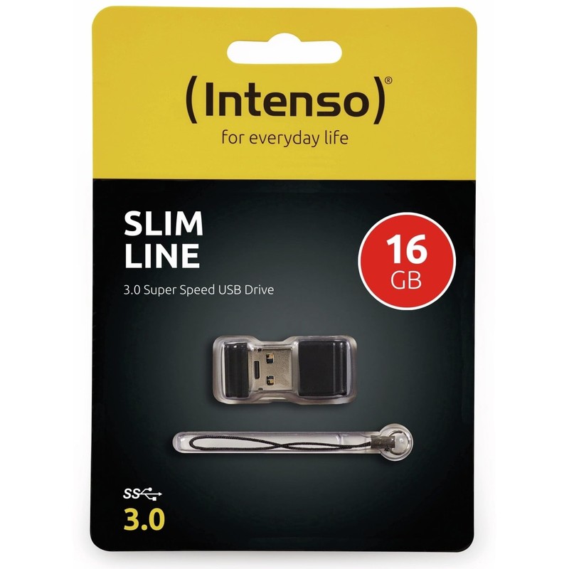 Intenso Micro Line USB Memory Stick, Black