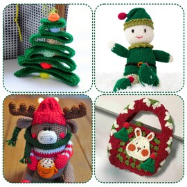 15 Packs Acrylic Yarn Balls with Crochet Hooks Plain Knitting Yarn Made of 100% Polyacrylic 50 g/132 m Green