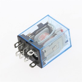 FUDGIO 1Pcs HH62P HHC68A-2Z Electronic Micro Mini Electromagnetic Relay 10A 8PIN Coil DPDT DC12V 24V AC110V 220V (Size : OneColor)