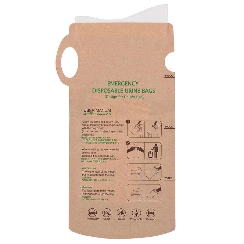 Mingzhe 10pcs Emergency Disposable Urinal Bags Car Vomit Bag 800cc