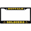 U.S. Cavalry Buffalo Soldiers Black License Plate Frame