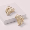 Petite Gilded Mermaid Shell Claw Clips Set
