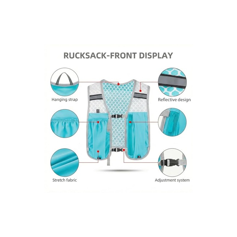 Running Vest for Men and Women, Ultralight Running Backpack, Breathable