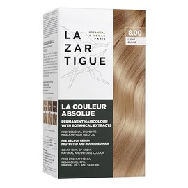 Lazartigue Permanent Haircolour 8.0 I Tinte Rubio claro I Sin amoníaco con extractos botánicos y alta concentración de pigmentos I Para todo tipo de c