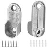 Kyuionty 2 Pack Oval Closet Rod End Supports, Zinc Alloy