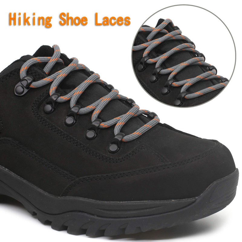 DELELE 2 Pair Thick Round Climbing Shoelaces Hiking Shoe Laces