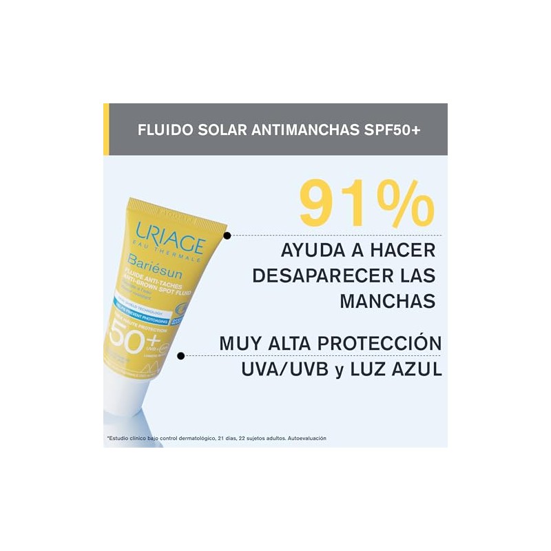 Uriage Bariesun fluido SPF50+ anti manchas 40 ml – protección