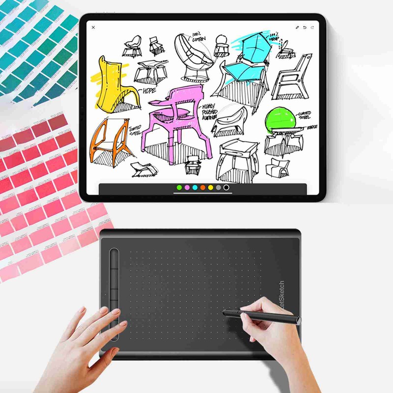 Graphics Tablet 8192 Levels Pressure 5080LPI High Resolution Compact Smart