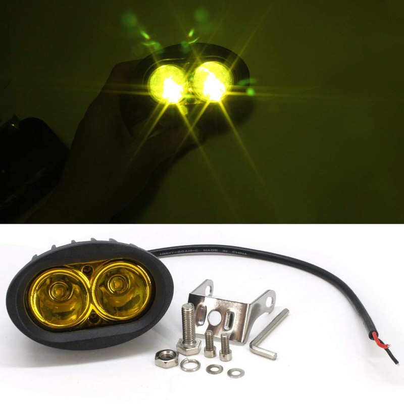 X-STYLE 20W LED Work Light, Yellow 12 V, 24 V,