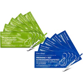One Step 60 x Highly Sensitive Ovulation Strip Tests + 20 x Highly Sensitive Pregnancy Test Strips (tests up to 6 days earlier)