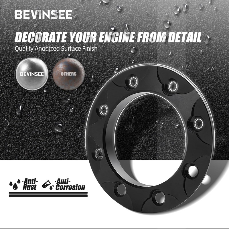 Bevinsee 3" inch Escape Pipe Fender Exit Bezel Trim Ring
