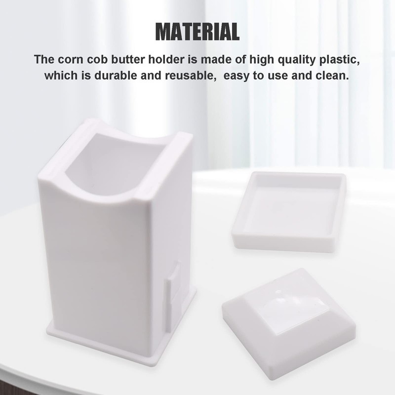 Corn Cob Butter Spreader, Corn Cob Butter Holder with Built-in