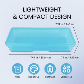 Beauticom Personal Box Storage Case for Professional Manicurist Nails Pedicure (Large Size) (4 Pieces Mix Color, Mix Color: Pink, Blue, Frosted, Purple)