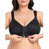 WingsLove Front Closure Wire-Free Non Padded Full Coverage Bra Minimizer