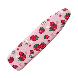 Snilety Pink Strawberry Ironing Board Covers Standard Size Ironing Board Cover Extra Thick Covers with Elastic Edge 15x54 Portable Ironing Board Accessories