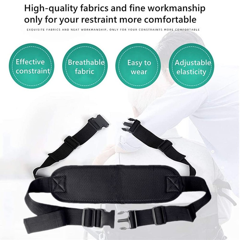 Wheelchair Safety Strap Seat Belt, Anti-Slip and Anti-Fall Wheelchair Fixation