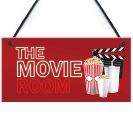 RED OCEAN Home Cinema Room Hanging Sign Home Decor Gift Man Cave Shed Summer House