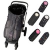 German Designed Winter Tour Waterproof Stroller Footmuff,Width Adjustable Design Fits