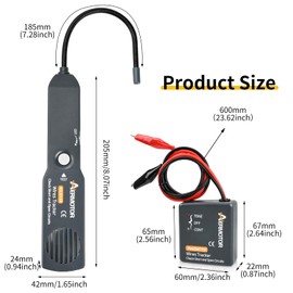 EM415PRO Automotive Circuit Breaker Finder Electrical Tester, 6-42V Wire Tracer Short Circuit Finder, Cable Tracker and Voltage Detector with 8 Inch Flexible Probe for Car and Home Diagnostics