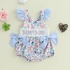 Baby Girls Romper Fly Sleeve Daddys Dirls Baby Clothes Letters