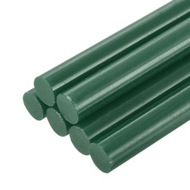 sourcing map 6pcs Full Size Hot Glue Sticks for Glue Gun 11mm x 200mm Large Glue Sticks, Dark Green
