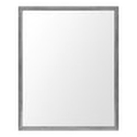 Mercana Bristol Gray 24X30 Faux Wood Frame Bathroom Vanity Mirror