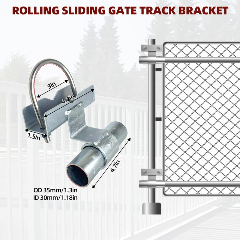 Rolling Gate Hardware Kit for Farm, Fence Gates, Rolling Gates-