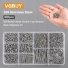 VGBUY 600pcs M3 Screw Assortment Kit, M3 Screws (8 Sizes