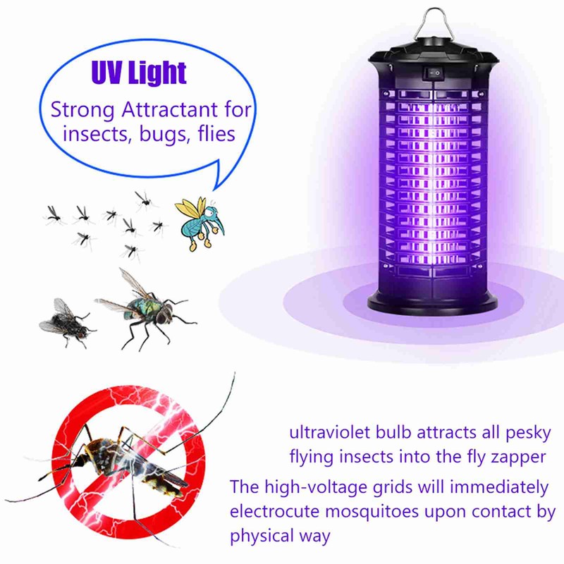 Electric Bug Zapper Mosquito Killer Bug Fly Insect Attractant Trap