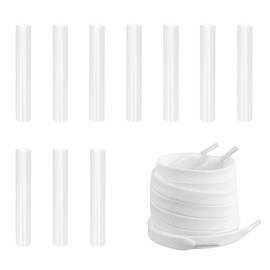 10 Pcs Shoe Lace Tips 4mm Clear Repair Aglets For Laces Heat Shrink Plastic Shoe Lace Tip Lace Repair Kit Waterproof Heat Shrink Tubing For Shoe Laces, Clothes Rope, Shoelaces Ends, Cable Sleeve
