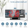 Upgraded Projection Alarm Clock, 4-Level Dimmer, 7.8" Large Screen, Snooze