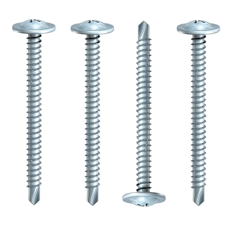 (50, 4.8 x 60mm) Baypole Screws Self Drilling PH2 Wafer