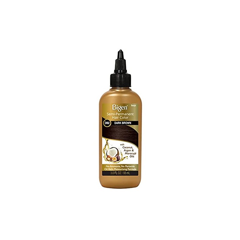 Bigen Semi Permanent Hair Color, Darkest Brown, 3 Fl Oz