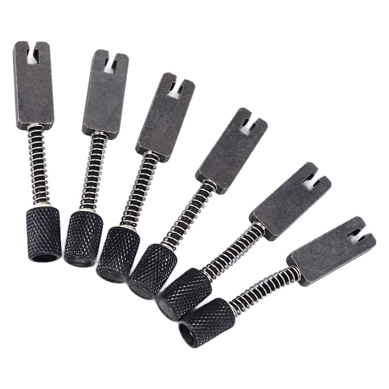 6 Pcs Headless Electric Guitar Bridge Saddle Precise Pitch Adjustment