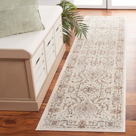 SAFAVIEH Harlow Collection Runner Rug - 2' x 8', Ivory Grey & Rust, Modern Design, Non-Shedding & Easy Care, Slip Resistant, Ideal for High Traffic Areas in Living Room, Bedroom, Dining (HAR107A-28)
